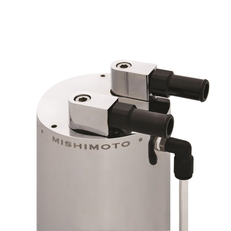 Mishimoto Large Aluminum Oil Catch Can - Silver