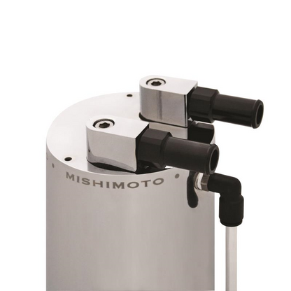 Mishimoto Large Aluminum Oil Catch Can - Silver