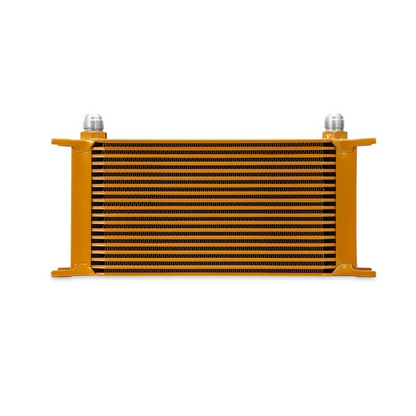 Mishimoto Universal 19 Row Oil Cooler - Gold