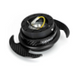 NRG Quick Release Kit Gen 3.0 - Black / Carbon Fiber Ring w/ CF Handles
