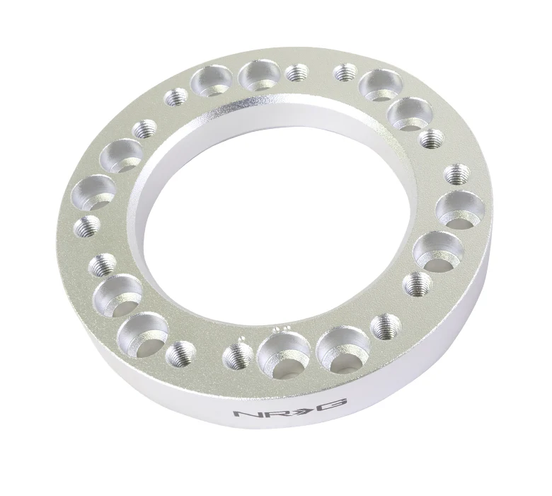 NRG Steering wheel Hub Spacer 1/2in. - Silver
