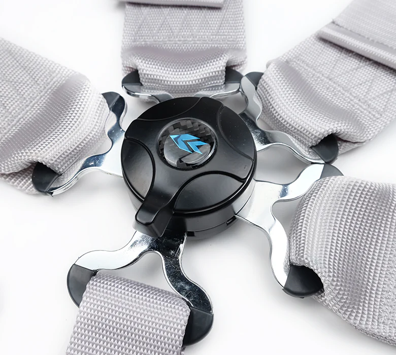 NRG SFI 5 point 3in. Seat Belt Harness - CamLock - Silver