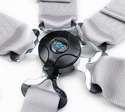 NRG SFI 5 point 3in. Seat Belt Harness - CamLock - Silver