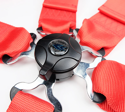 NRG SFI 5 point 3in. Seat Belt Harness - CamLock - Red