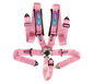 NRG SFI 5 point 3in. Seat Belt Harness - CamLock - Pink