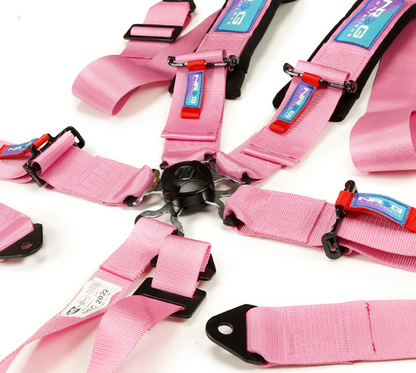 NRG SFI 5 point 3in. Seat Belt Harness - CamLock - Pink