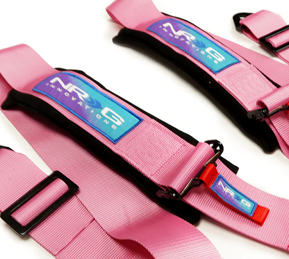 NRG SFI 5 point 3in. Seat Belt Harness - CamLock - Pink