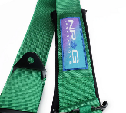NRG SFI 5 point 3in. Seat Belt Harness - CamLock - Green