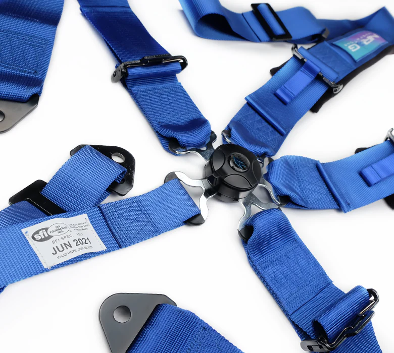 NRG SFI 5 point 3in. Seat Belt Harness - CamLock - Blue