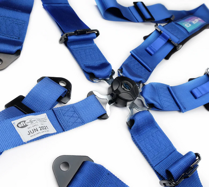 NRG SFI 5 point 3in. Seat Belt Harness - CamLock - Blue