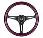 NRG Classic Wood Grain Steering Wheel 350mm - Purple Pearl / Flake