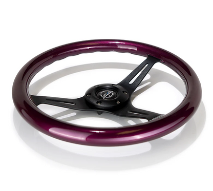 NRG Classic Wood Grain Steering Wheel 350mm - Purple Pearl / Flake