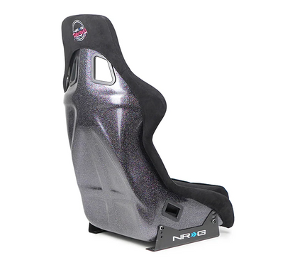NRG FRP Bucket Seat PRISMA Edition Black Alcantara - X Large