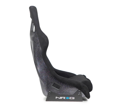 NRG FRP Bucket Seat PRISMA Edition Black Alcantara - X Large