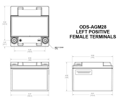 Odyssey Battery Powersport Extreme ODS-AGM28 (PC925L)