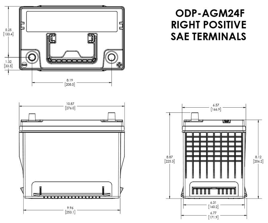 Odyssey Battery Auto/Truck Performance ODP-AGM24F (ELT-AGM24F)