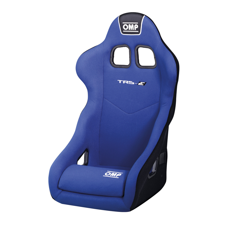 OMP TRS Series-E Series Racing Bucket Seat - Blue