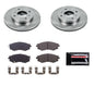 Power Stop 89-94 240SX Autosp Ceramic Brake Pad / Rotor Kit - Front 4 Lug