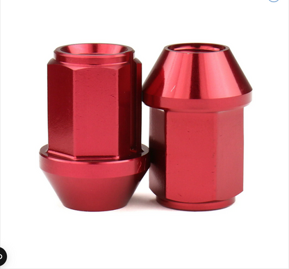 Project Kics 12x1.25 Red Leggdura Racing Lug Nuts (Laser Logo) - 20 PCS