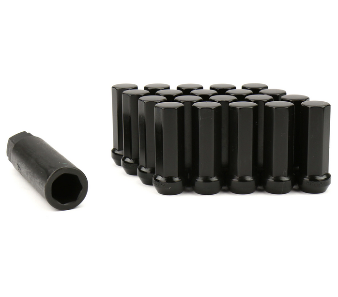Project Kics Kyokugen Lug nuts 50mm 12x1.25 Black - 20P Pack
