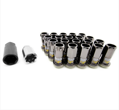 Project Kics 12x1.25 R40 Lug Nuts - Black (16+4 Locks)