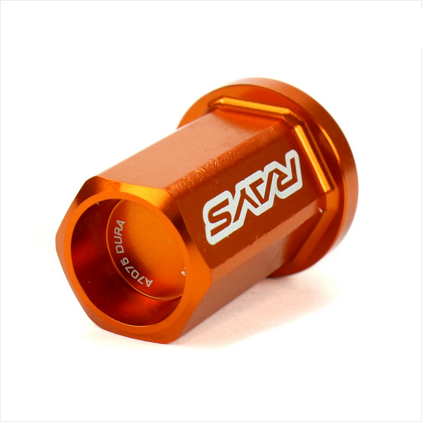 Rays Dura-Nut L42 Straight Type Lug Nut & Lock Set - 12X1.25 - Orange