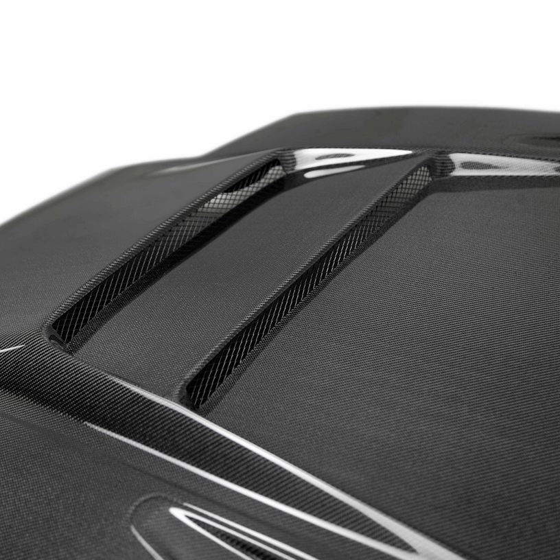 Seibon 89-94 240SX 180SX S13 DVII-Style Carbon Fiber Vented Hood