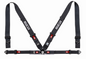 Sparco 4pt FIA Competition Harness 3in to 2in Camlock - Black