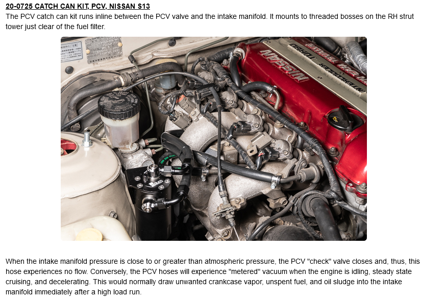 Radium Engineering 89-94 Nissan S13 PCV Single Catch Can Kit - Fluid Lock