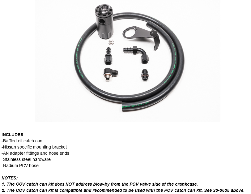 Radium Engineering Nissan S15 Silvia Catch Can Kit CCV Fluid Lock