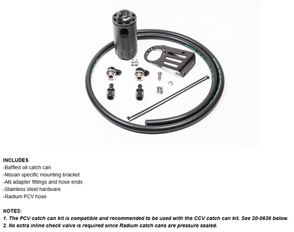 Radium Engineering Nissan S15 Silvia Catch Can Kit PCV Fluid Lock