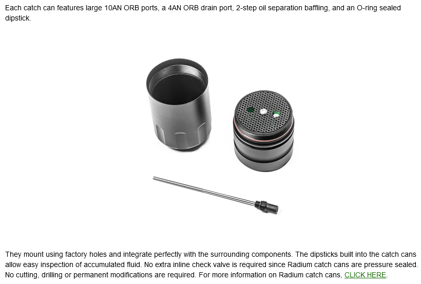 Radium Engineering Dual Catch Can Kit Nissan R32 Skyline GT-R Fluid Lock