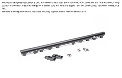 Radium Engineering Fuel Rail for Nissan RB25DET Neo