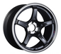 SSR GTX03 18x10.5 5x114.3 22mm Offset - Black Graphite Wheel