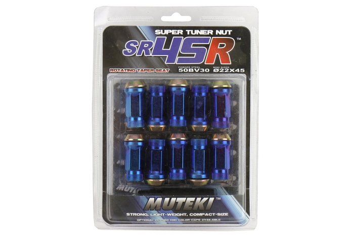 Wheel Mate Muteki SR45R Anti-Scratch Lug Nut Kit 12x1.25 - Burned Blue