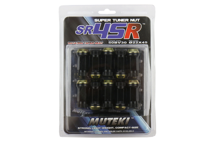 Wheel Mate Muteki SR45R Anti-Scratch Lug Nut Kit 12x1.25 - Black