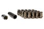 Wheel Mate Muteki SR35 Close End Lug Nuts w/ Lock Set 12x1.25 35mm - Chrome Titanium