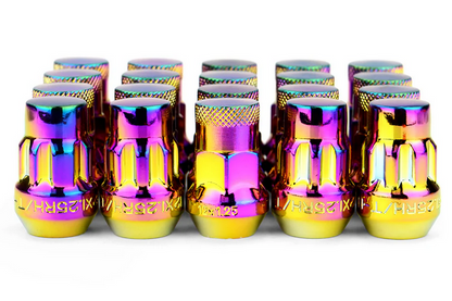 Wheel Mate Muteki SR35 Close End Lug Nuts w/ Lock Set 12x1.25 35mm - Neon