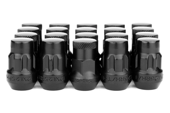 Wheel Mate Muteki SR35 Close End Lug Nuts w/ Lock Set 12x1.25 35mm - Black