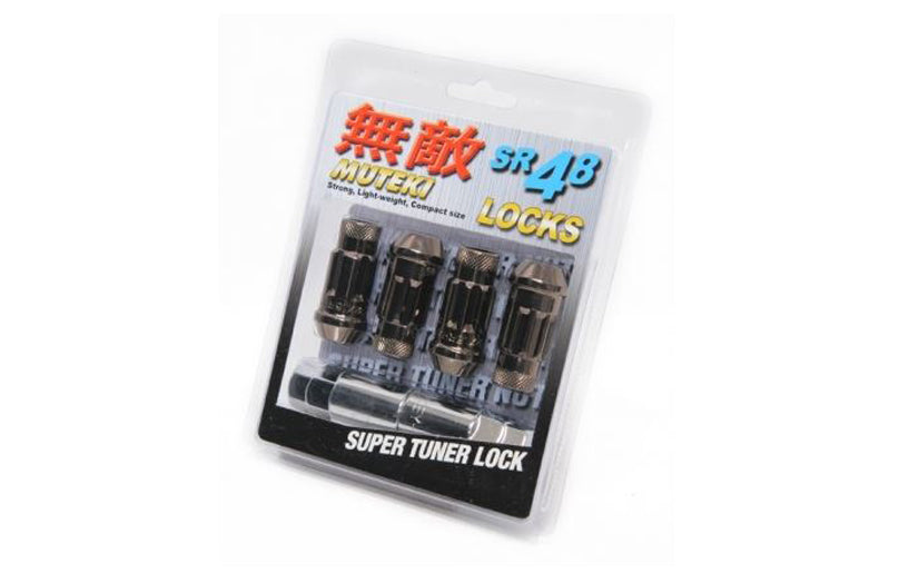 Wheel Mate Muteki SR48 Open End Lug Lock Nut 4PCS 12x1.25 48mm - Titanium