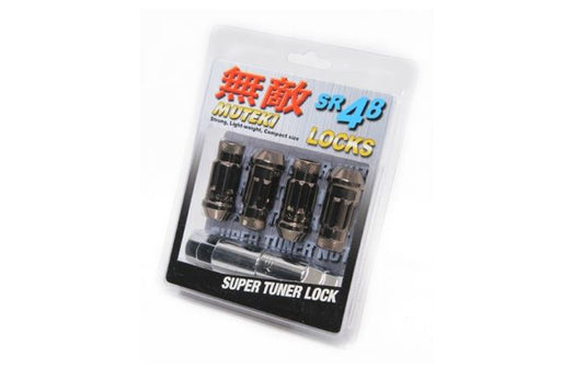 Wheel Mate Muteki SR48 Open End Lug Lock Nut 4PCS 12x1.25 48mm - Titanium
