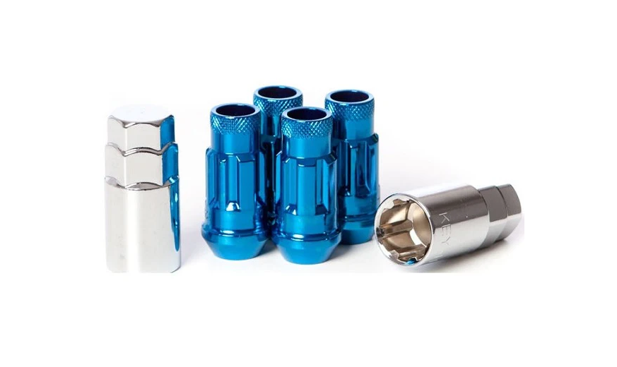Wheel Mate Muteki SR48 Open End Lug Lock Nut 4PCS 12x1.25 48mm - Blue