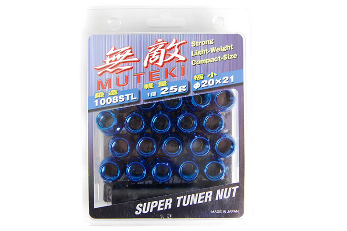 Wheel Mate Muteki Open End Lug Nuts - Blue 12x1.25