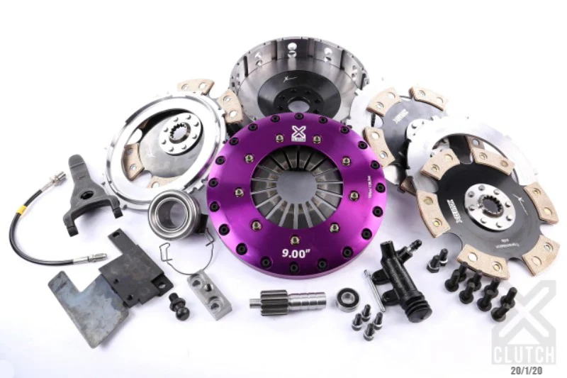 XClutch 2JZ GTE Stage 5 - 9.0" Triple Disc Rigid Ceramic Clutch Kit 2000tq