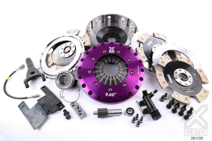 XClutch 2JZ GTE Stage 5 - 9.0" Triple Disc Rigid Ceramic Clutch Kit 2000tq