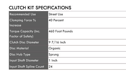 XClutch KA24DE 91-98 240SX Stage 1X - Extra Heavy Duty Organic Clutch Kit 460tq
