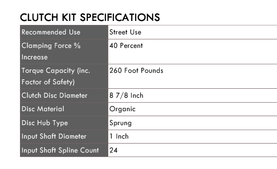 XClutch KA24DE 91-98 240SX Stage 1 - Organic Sprung Clutch Kit 260tq