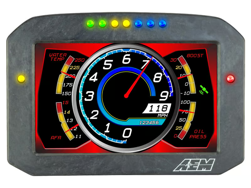 AEM CD-7FL Carbon Logging Flush Digital Dash Display