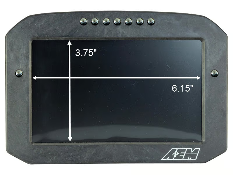 AEM CD-7FL Carbon Logging Flush Digital Dash Display