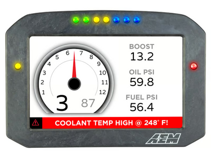AEM CD-7FL Carbon Logging Flush Digital Dash Display